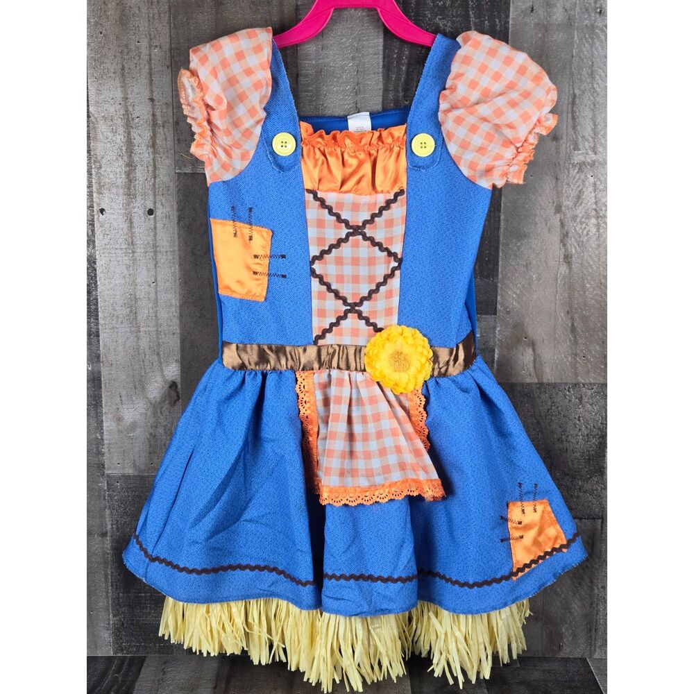 Halloween Girls Scarecrow Sweetie Costume  Size Girls Medium 8-10 years